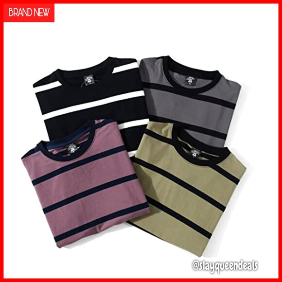 Oversized Cotton Crewneck T-Shirt, Unisex Grunge Style, Loose Fit - Picture 6 of 6